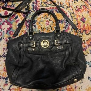 Michael Kors black leather purse